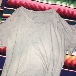 american eagle flowy shirt